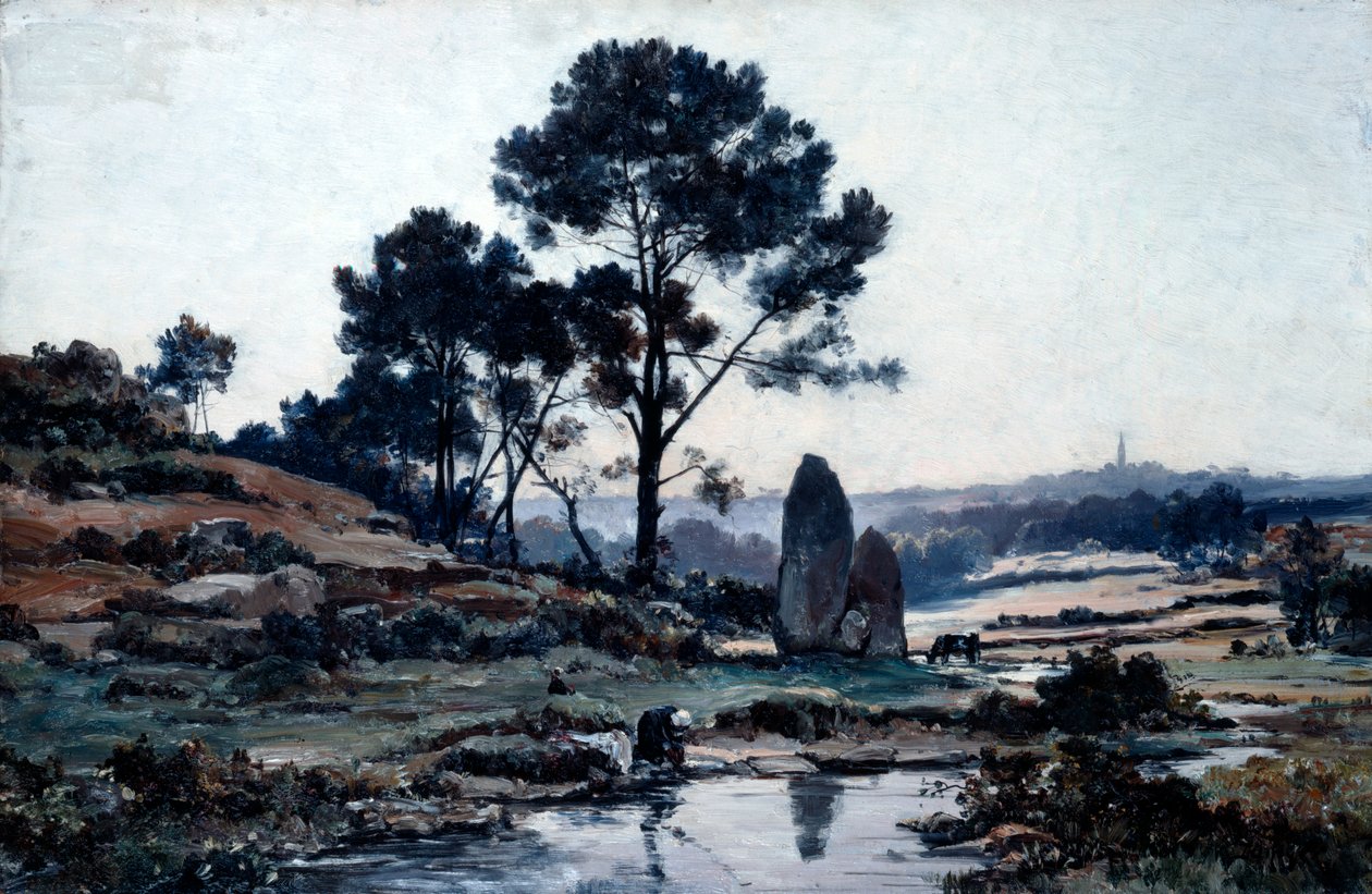 Douarnenez, 1885. autorstwa Emmanuel Lansyer