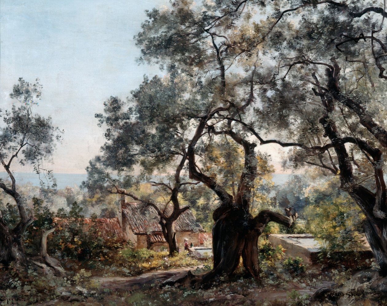 Lodola, niedaleko Menton, 1892. autorstwa Emmanuel Lansyer