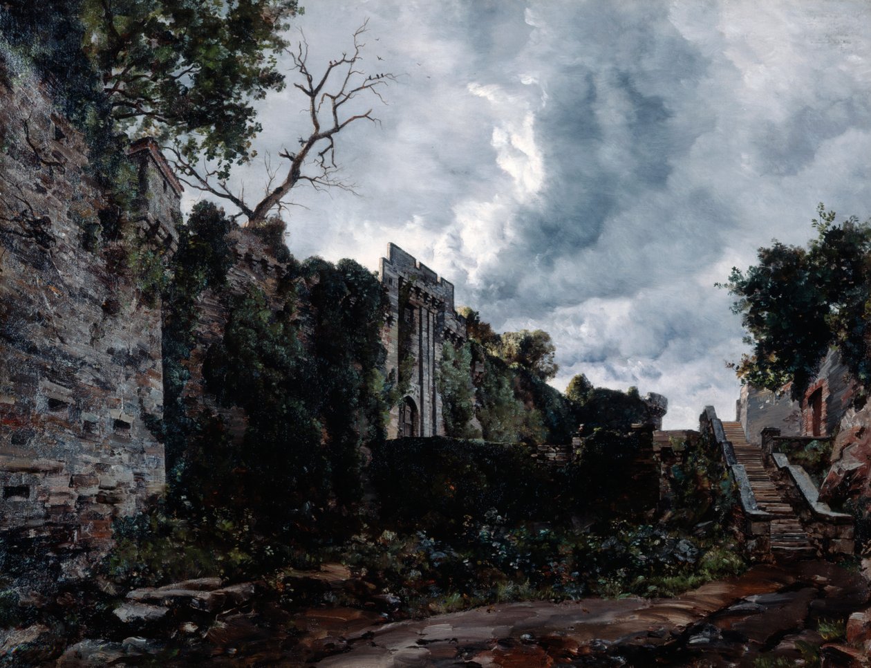 Główna Brama Chateau de Clisson, 1884 autorstwa Emmanuel Lansyer