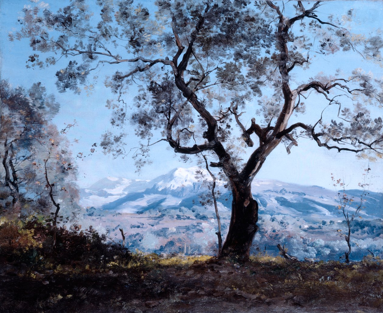 Okolice Menton, blisko Roquebrune, 1892 autorstwa Emmanuel Lansyer