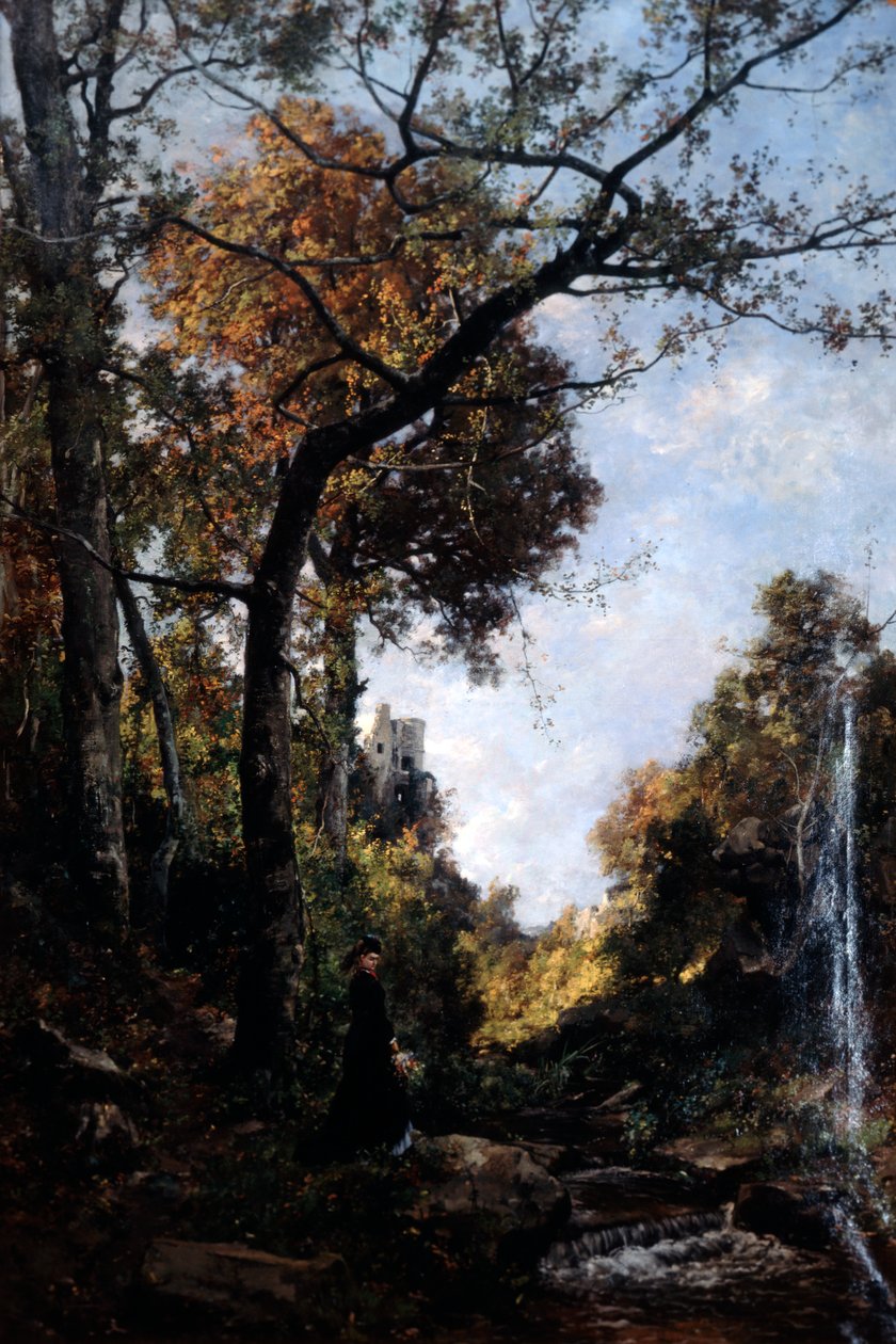 Jesienny spacer, 1869. autorstwa Emmanuel Lansyer
