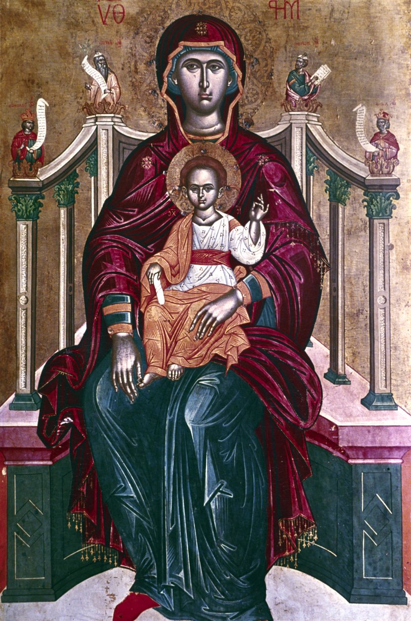 Ikona Matki Boskiej z Dzieciątkiem, 1664 autorstwa Emmanuel Tzanes