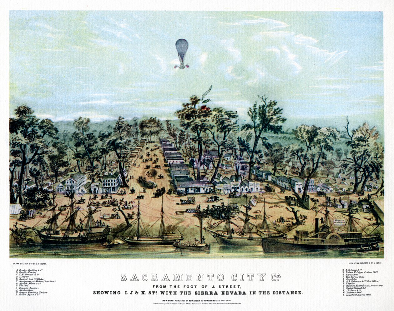 Sacramento, Kalifornia, 1849 1937. autorstwa Endicott and Co.