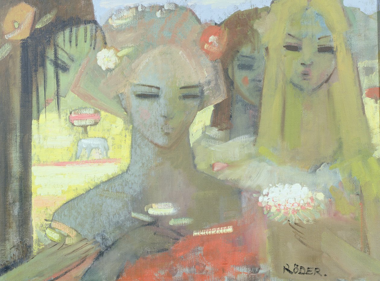 Pole żółci, 2001 (olej na płótnie) autorstwa Endre Roder