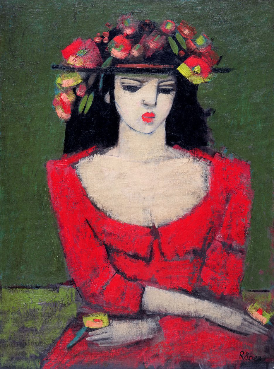 Fleur (olej na płótnie) autorstwa Endre Roder
