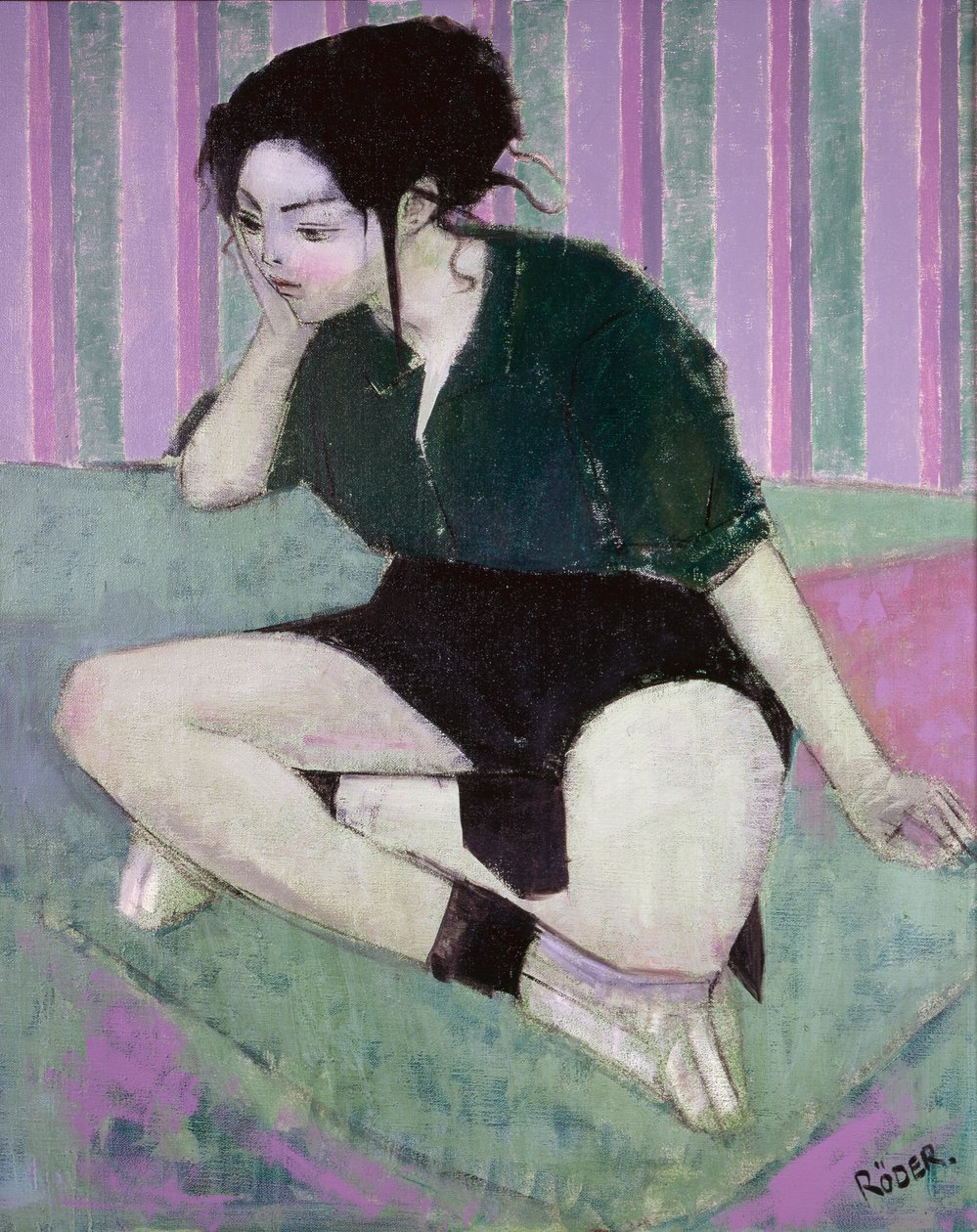 Liz (olej na płótnie) autorstwa Endre Roder