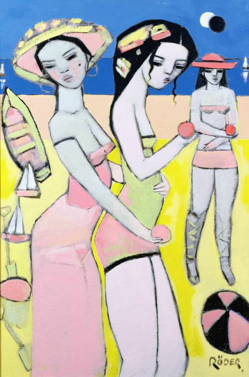 Zaćmienie częściowe, 2007 (olej na płótnie) autorstwa Endre Roder