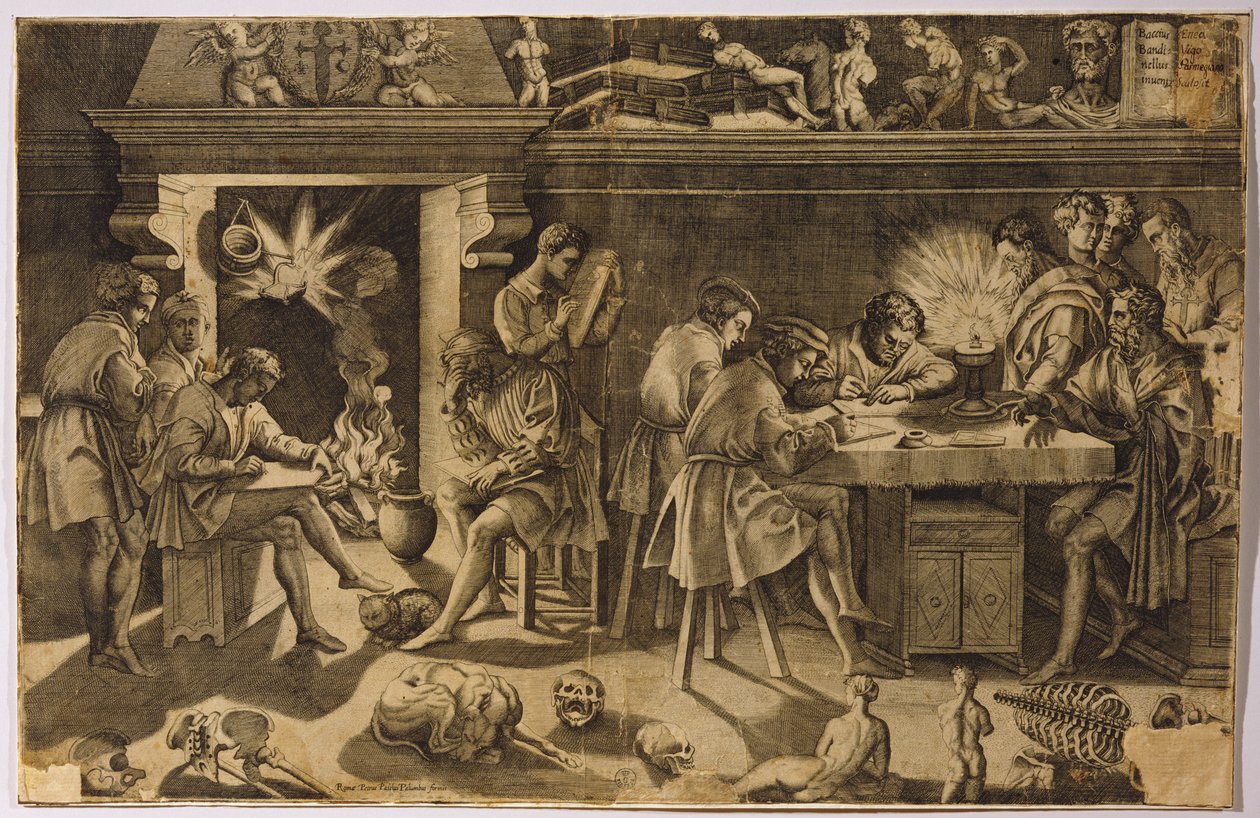 Akademia Baccio Bandinelli, 1547 r. autorstwa Enea Vico