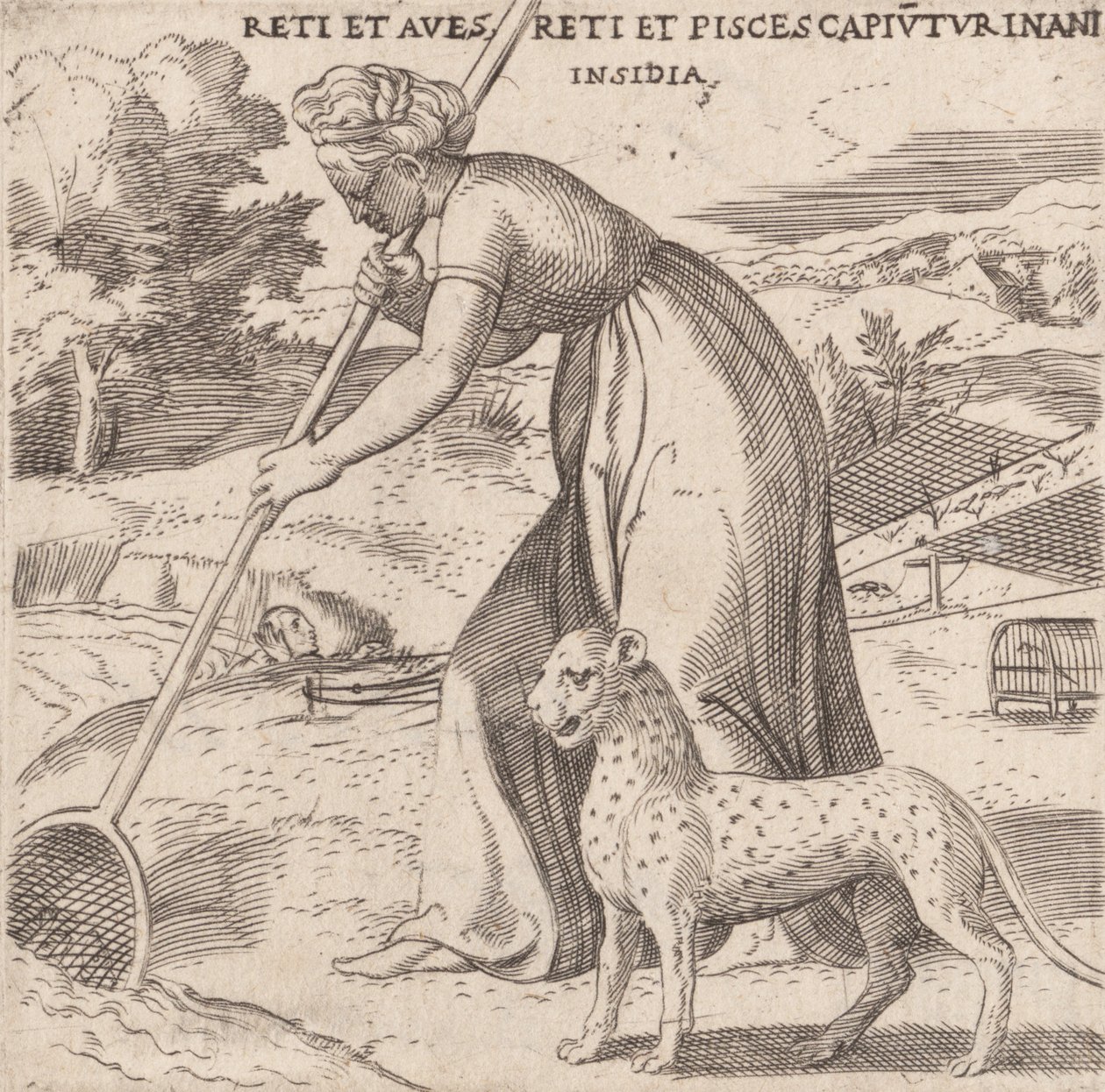 Uwięzienie, ca. 1545-50. autorstwa Enea Vico