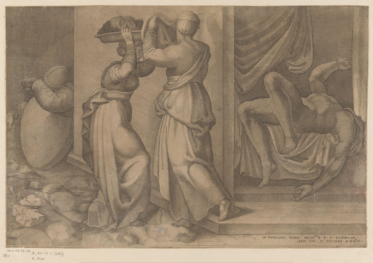 Judyta w Holofernesie autorstwa Enea Vico