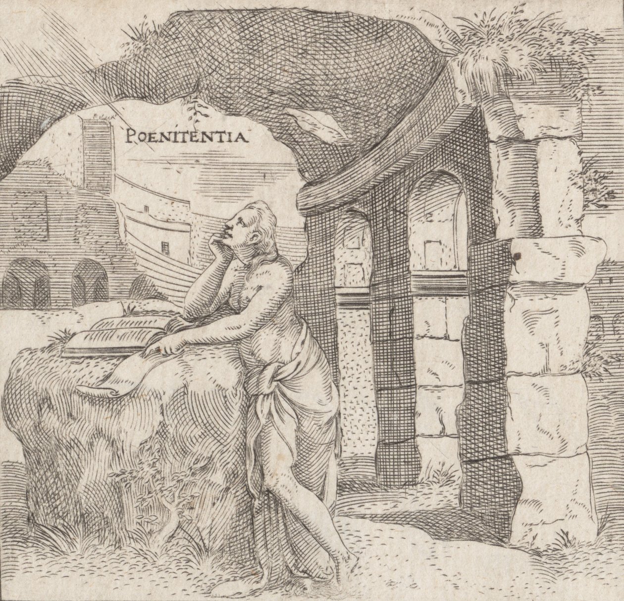 Pokuta Pokuta, ca. 1545-50. autorstwa Enea Vico