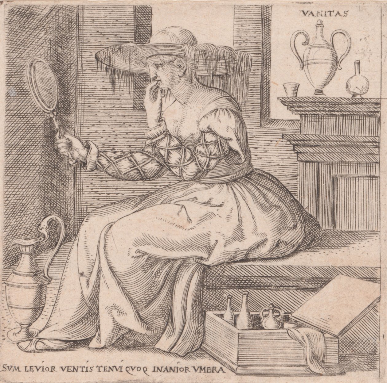 Próżność, 1545-50. autorstwa Enea Vico