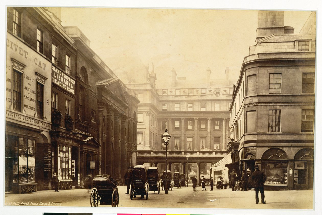 Plac Opactwa i Pijalnie, Łaźnia, ok.1880 autorstwa English Photographer