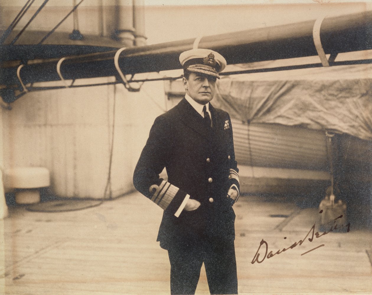 Admirał floty David Beatty (zdjęcie w sepii) autorstwa English Photographer