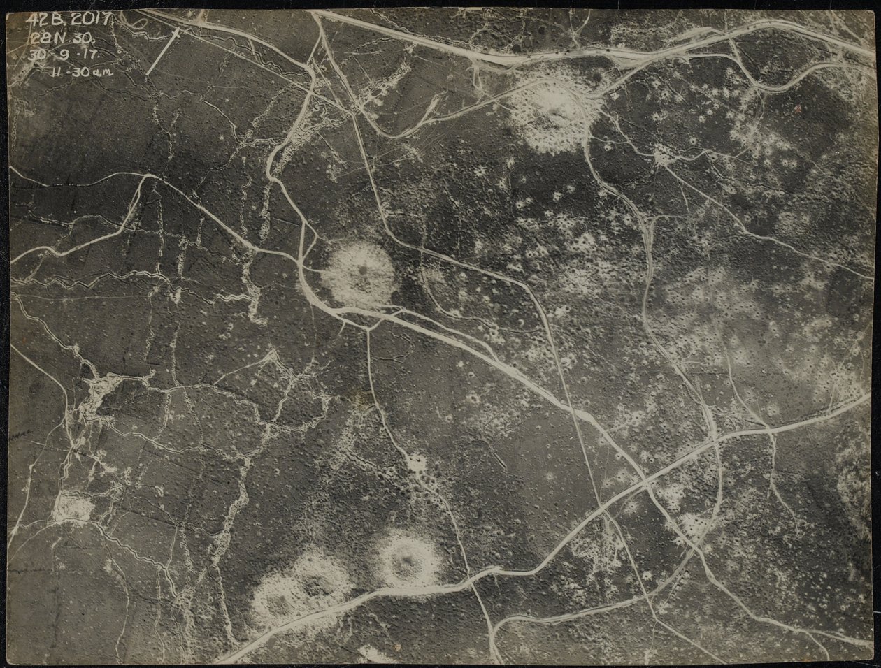 Zdjęcie lotnicze, 30 września 1917 r. autorstwa English Photographer