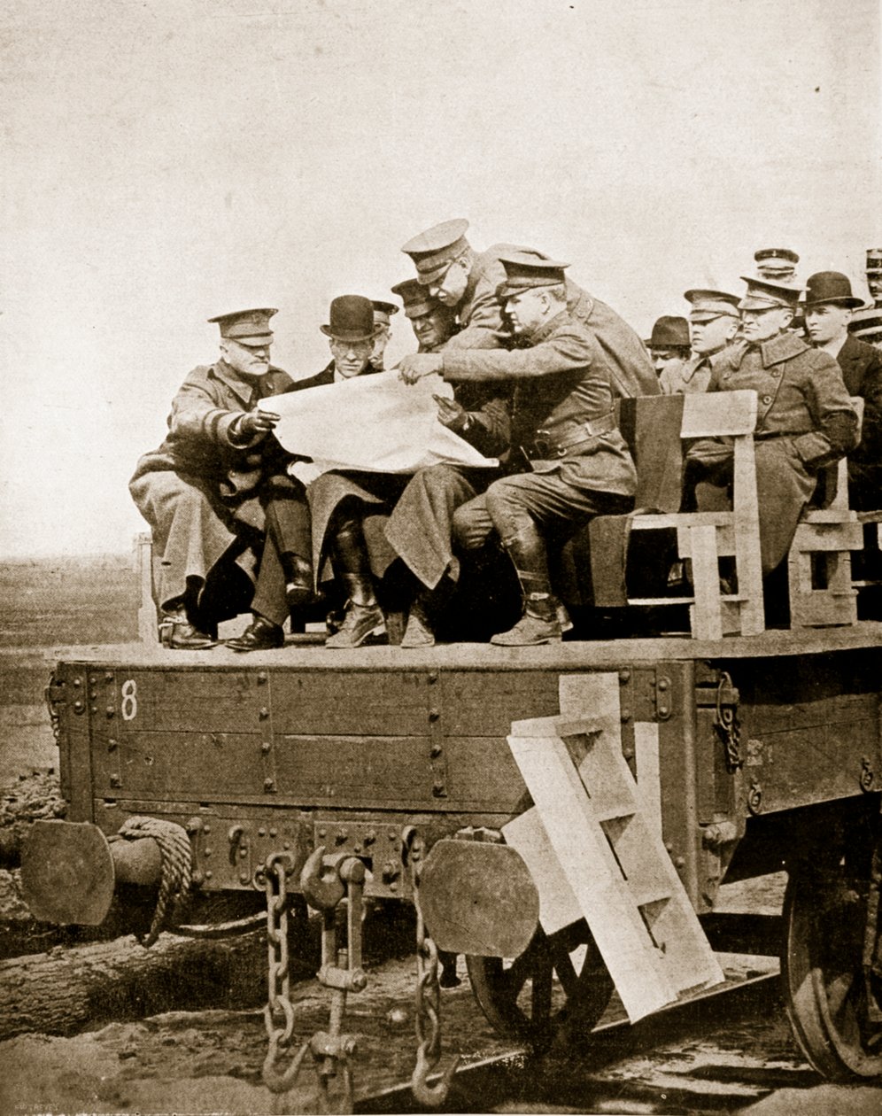 Amerykanie we Francji, 1918 (zdjęcie w sepii) autorstwa English Photographer