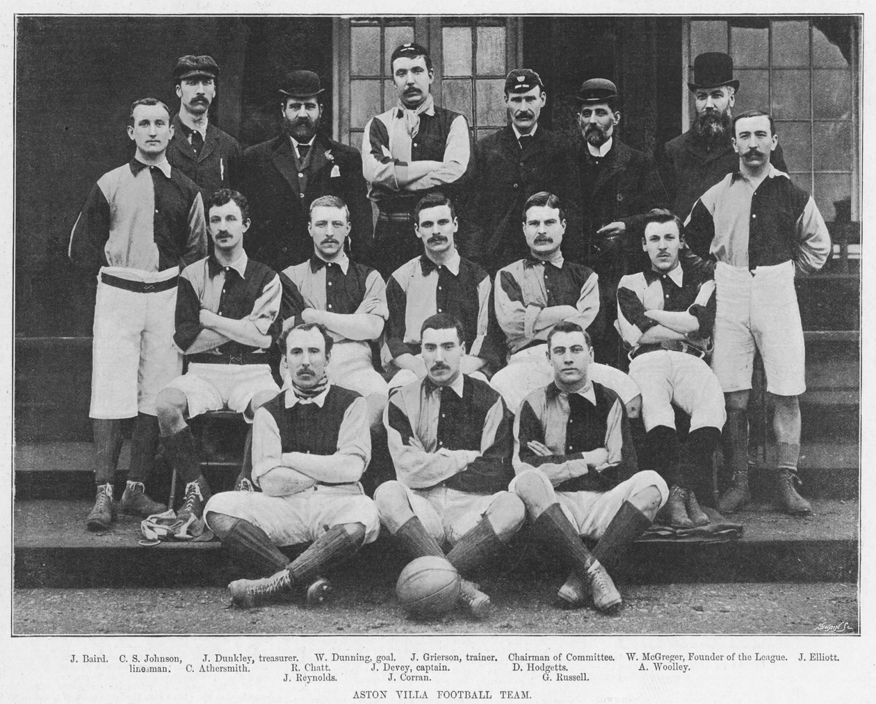 Drużyna piłkarska Aston Villa, 1894 autorstwa English Photographer