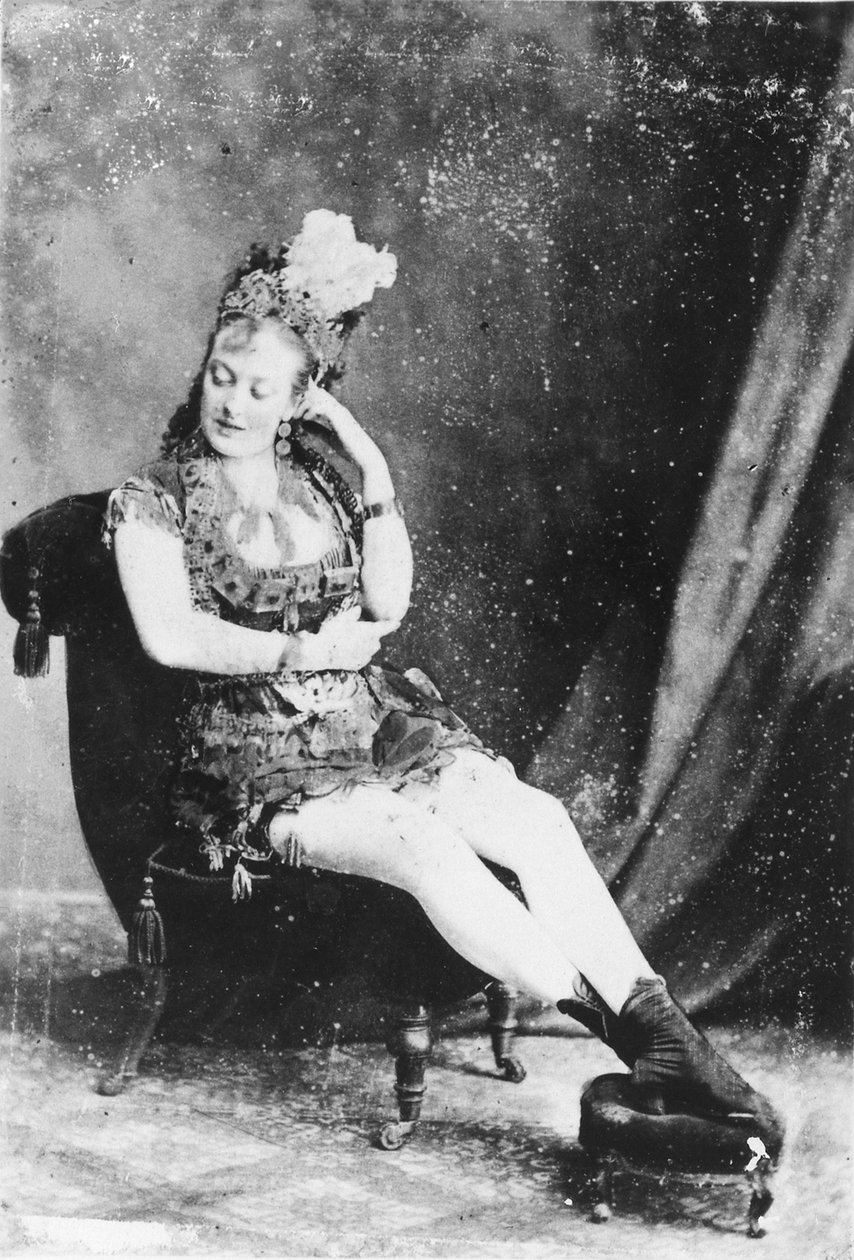 Carte de Visite panny Lardy Wilson, ok. 1870 (odbitka albumowa) autorstwa English Photographer