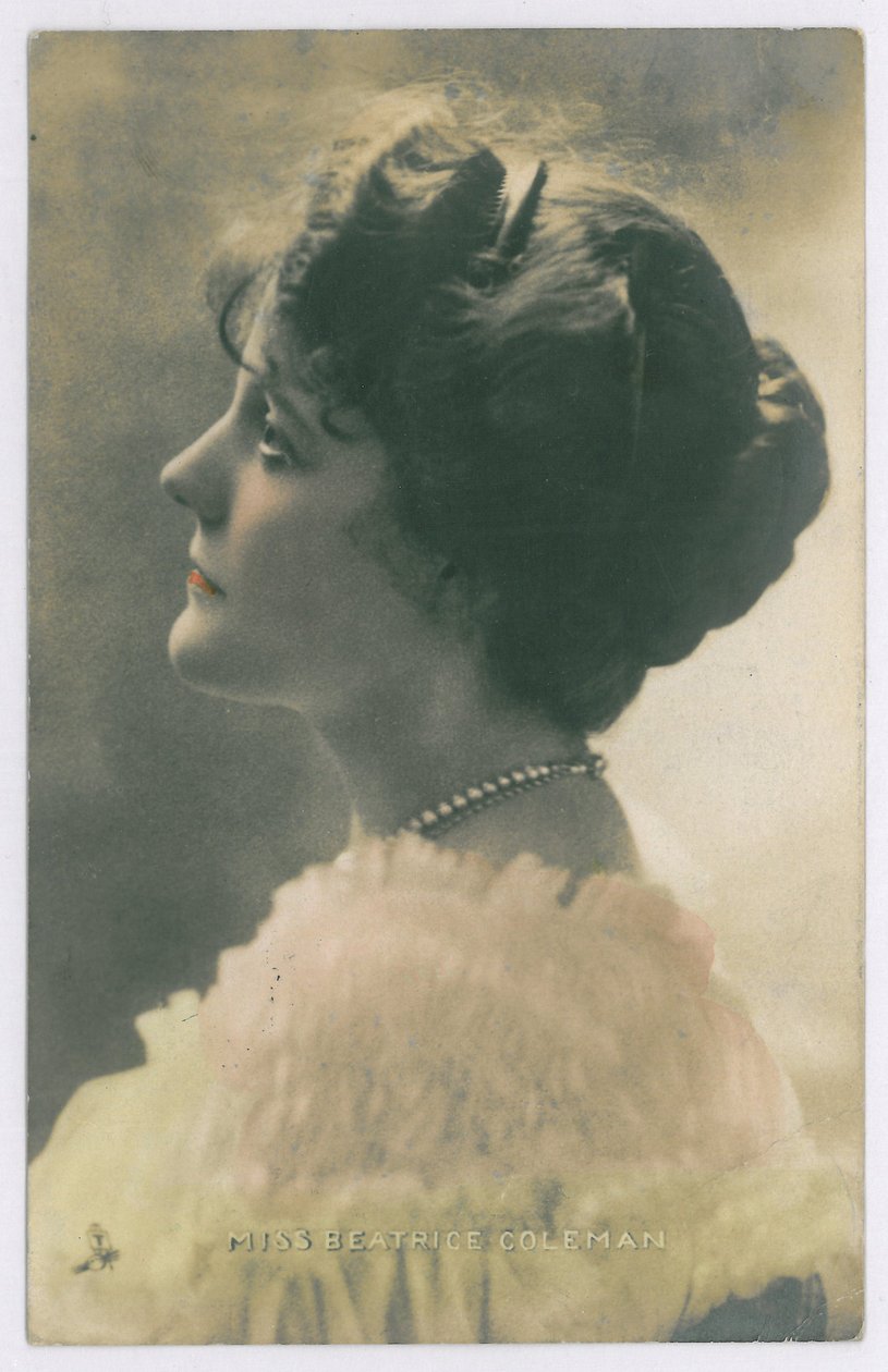 Gwiazdy sceny: Miss Beatrice Coleman, 1903-08 (kolorowe zdjęcie) autorstwa English Photographer