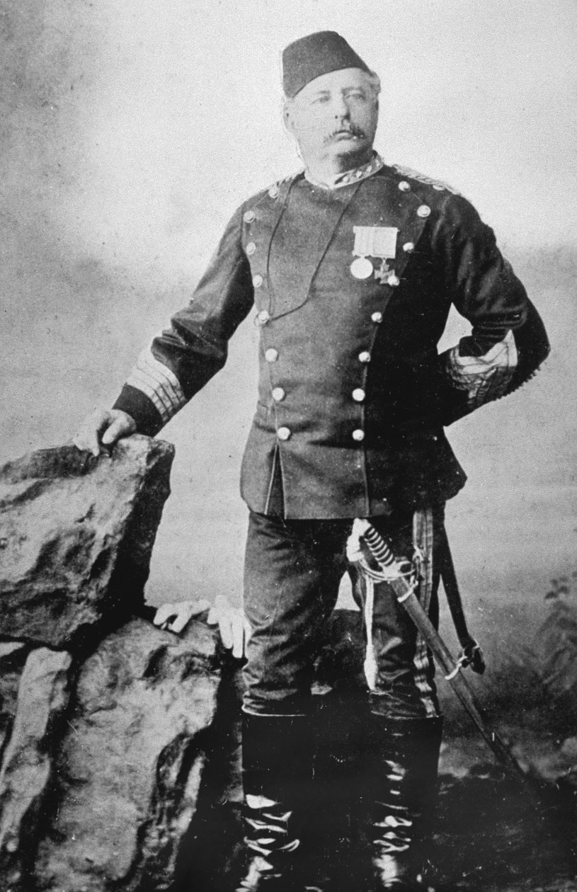 Charles George Baker, batalion policji bengalskiej, 1858 r autorstwa English Photographer