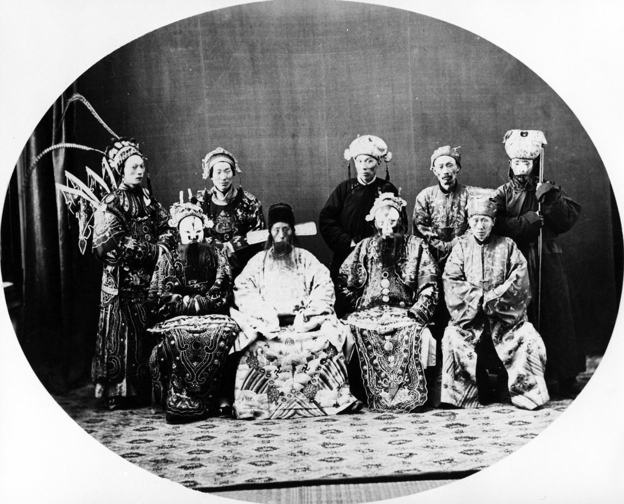 Chińskie teatry, Szanghaj, ok. 1870 autorstwa English Photographer