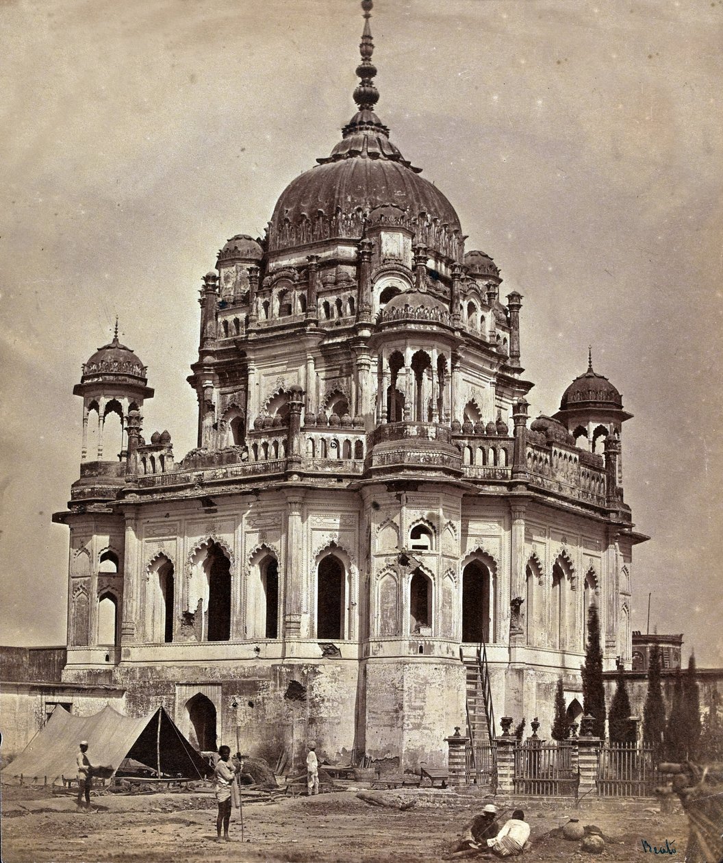 Pałac z kopułą, ok.1858 autorstwa English Photographer