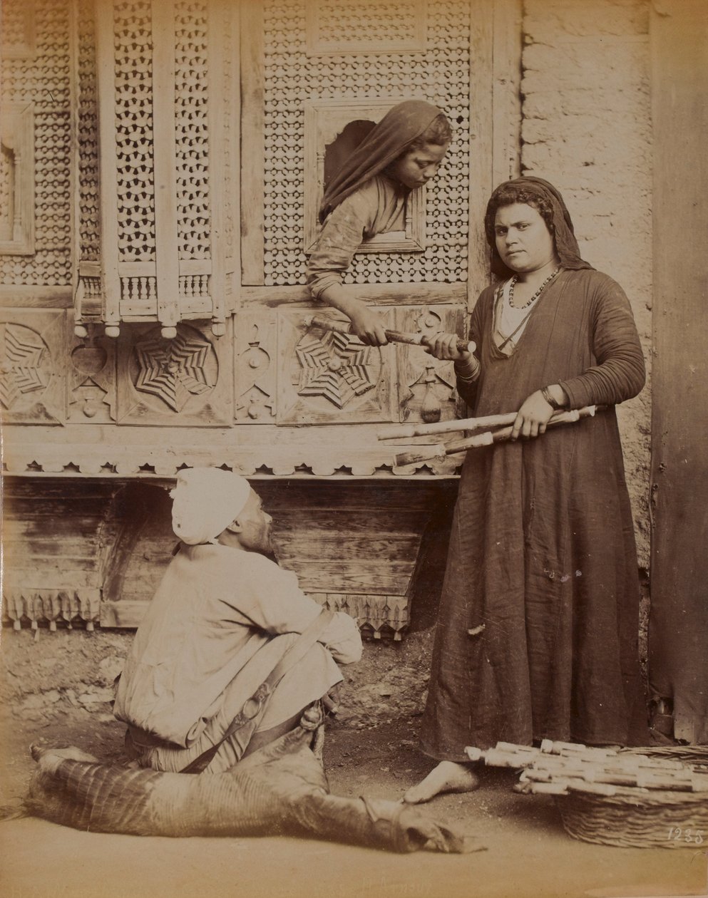 Rodzina egipska, 1893 autorstwa English Photographer