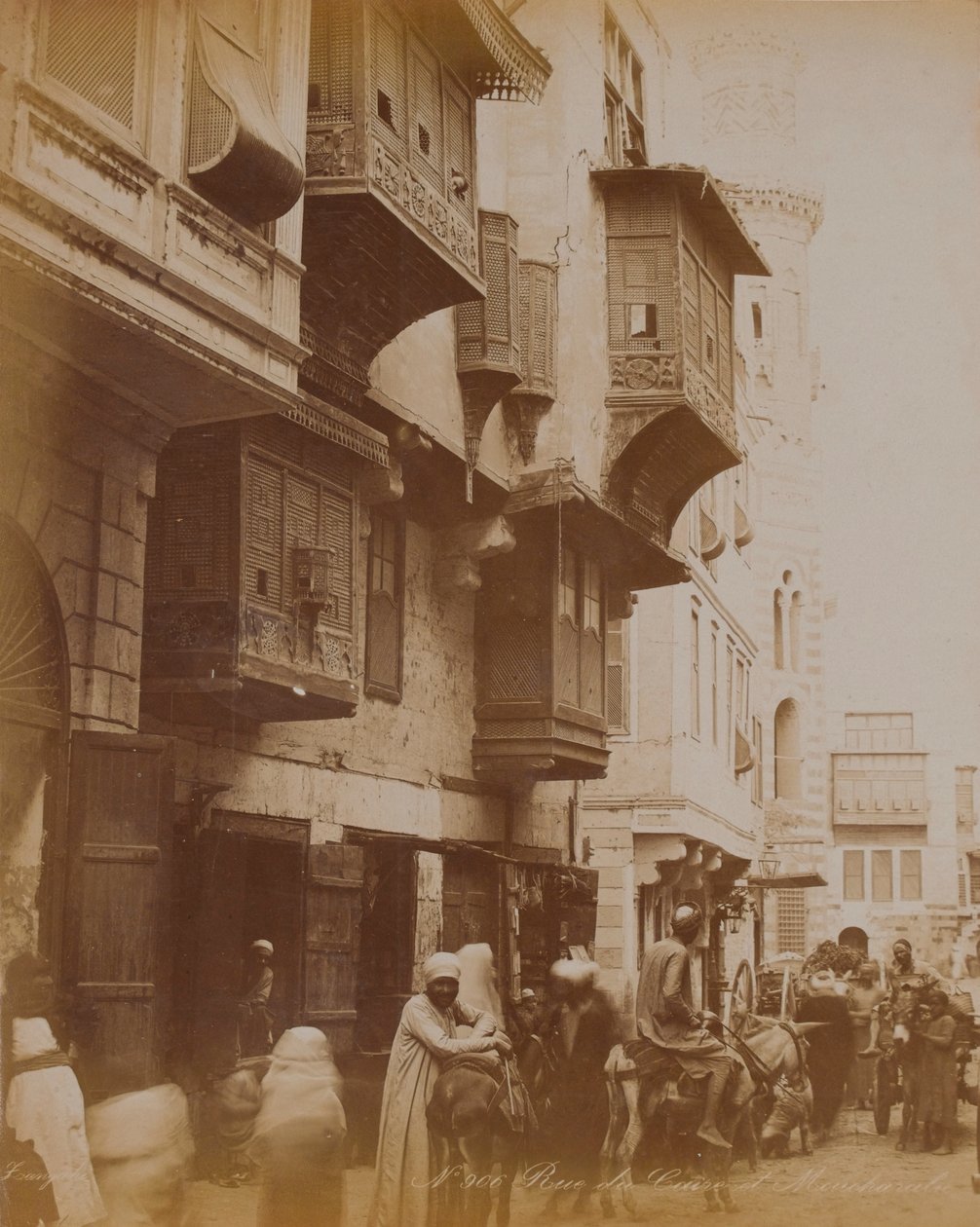 Egipska scena uliczna, 1893 autorstwa English Photographer