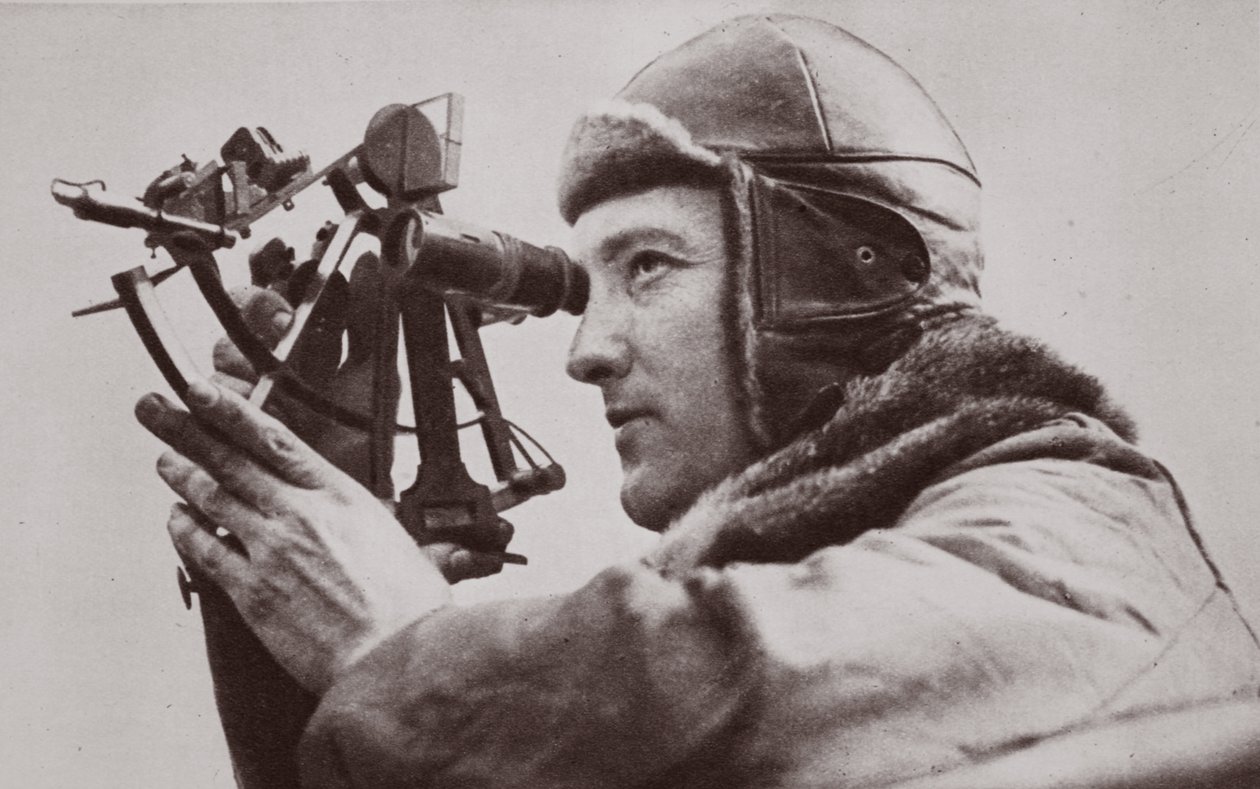Lot nad biegunem północnym: Richard E. Byrd, 1926 autorstwa English Photographer