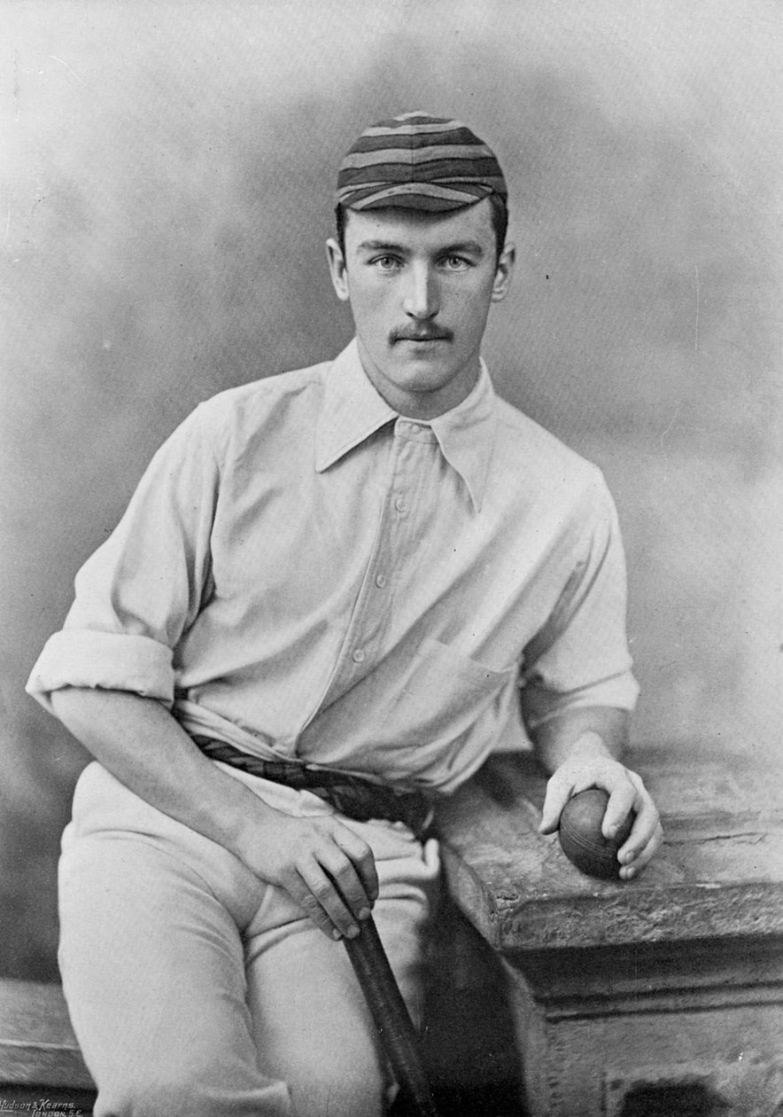 JJ Ferris, z Famous Cricketers and Cricket Grounds, opublikowane przez Hudson and Kearns, 1895 autorstwa English Photographer
