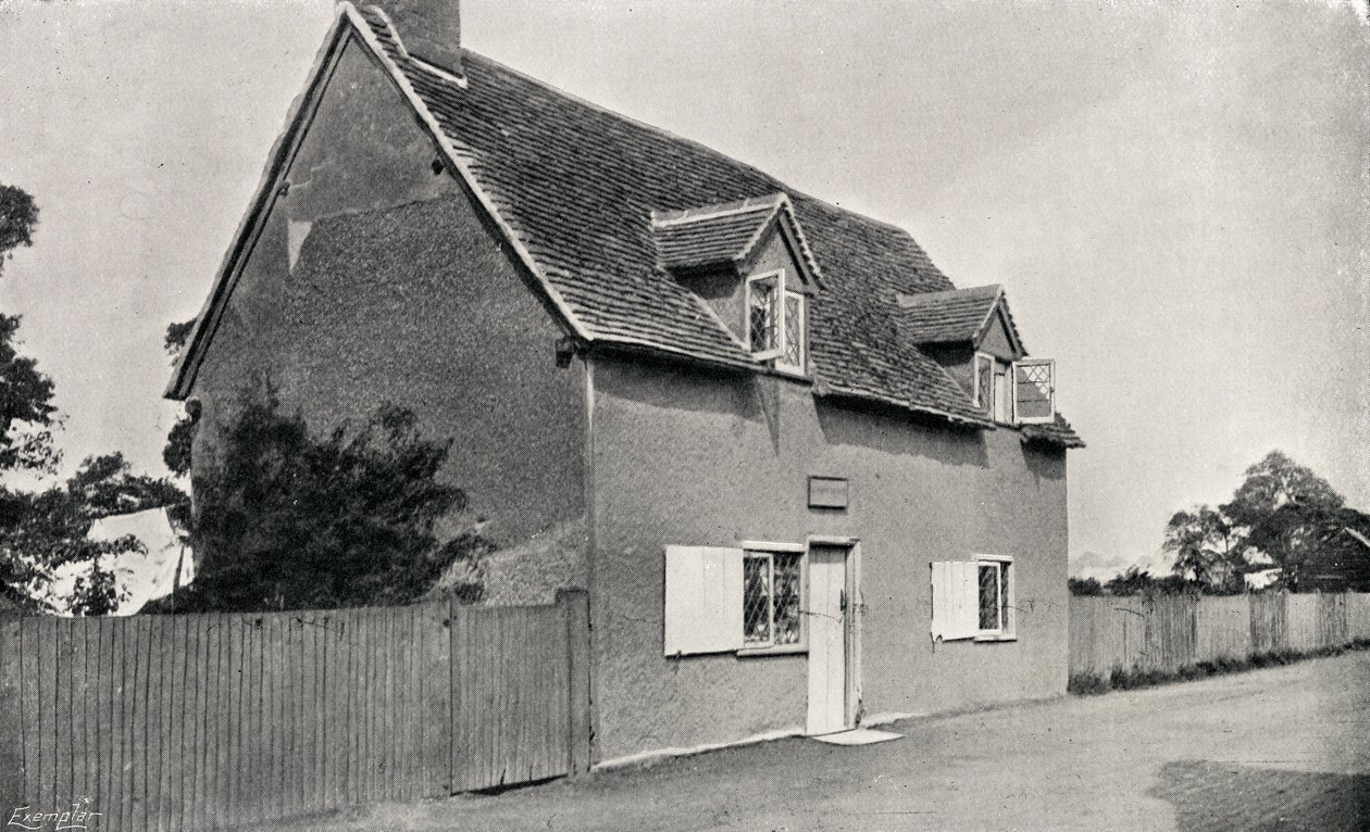 John Bunyans (1628-88) dom w Bedfordshire autorstwa English Photographer