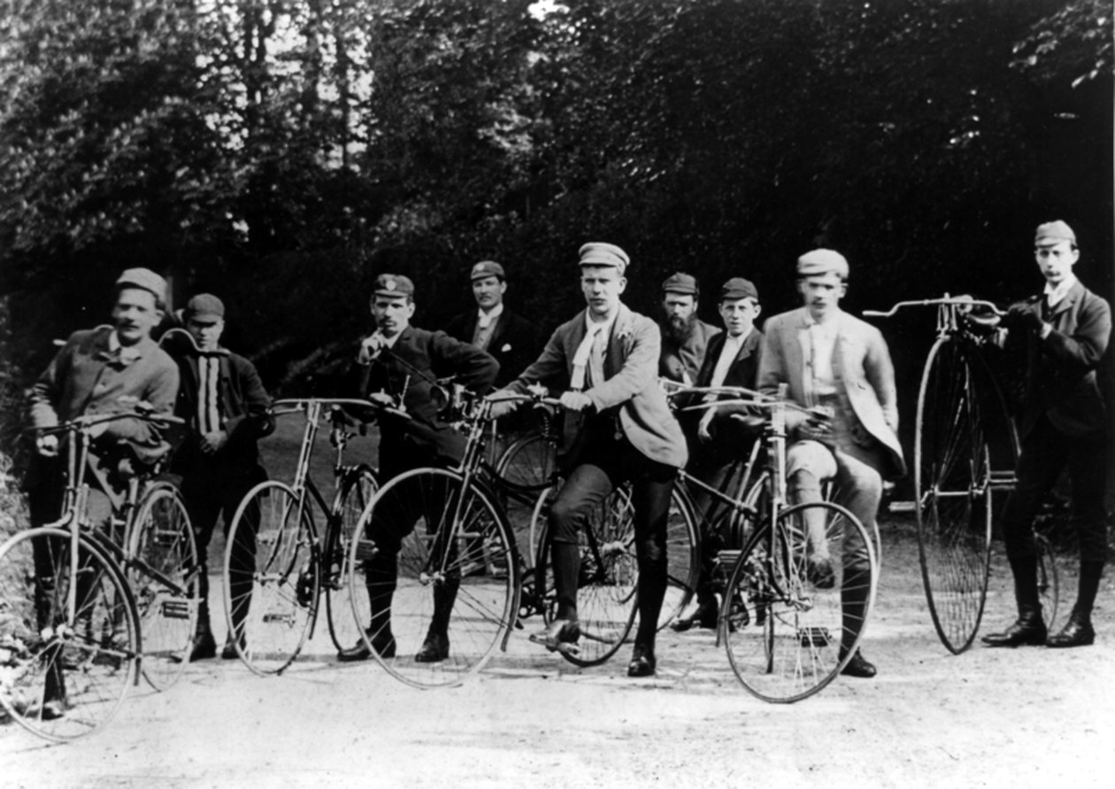 Klub kolarski z Kidderminster, 1890 autorstwa English Photographer
