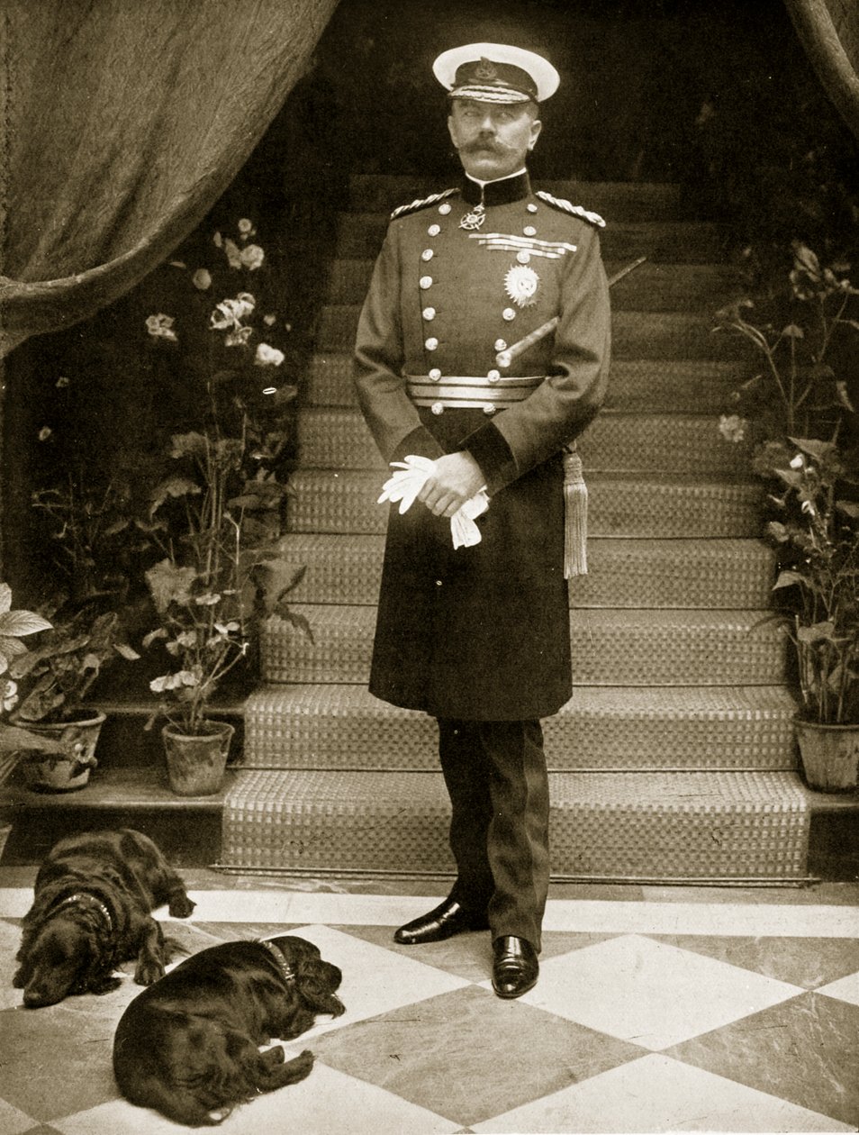 Lord Kitchener (zdjęcie w sepii) autorstwa English Photographer