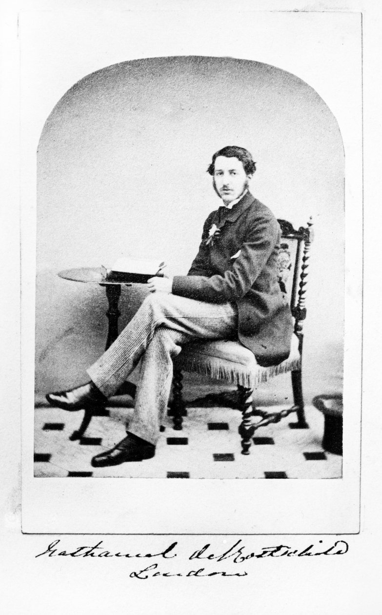 Nathaniel de Rothschild, ok. 1860 r. autorstwa English Photographer