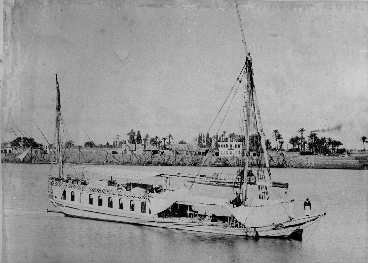 Łódź nilowa, ok.1880-3 autorstwa English Photographer