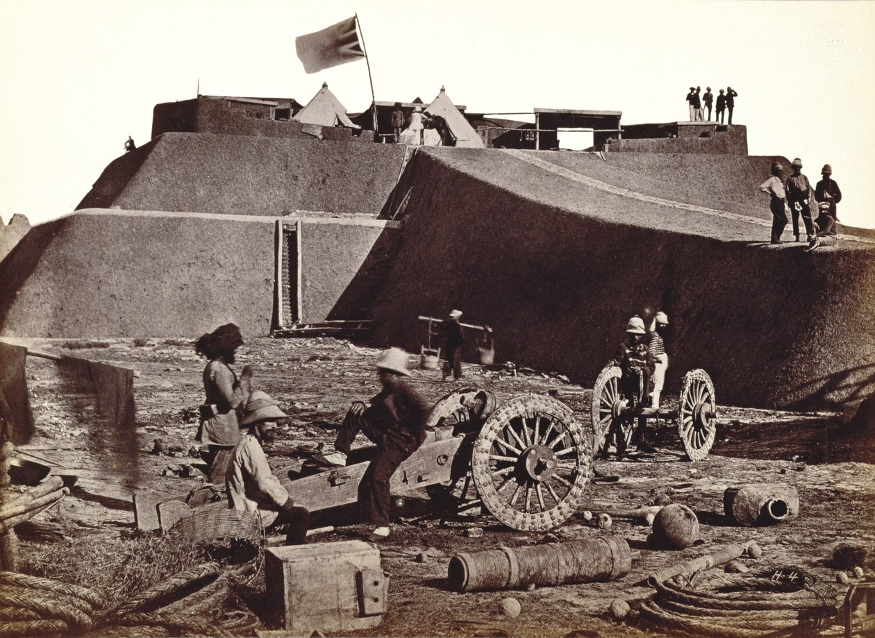 Fort Pehlang, 1860 (srebrna grafika albumowa) autorstwa English Photographer
