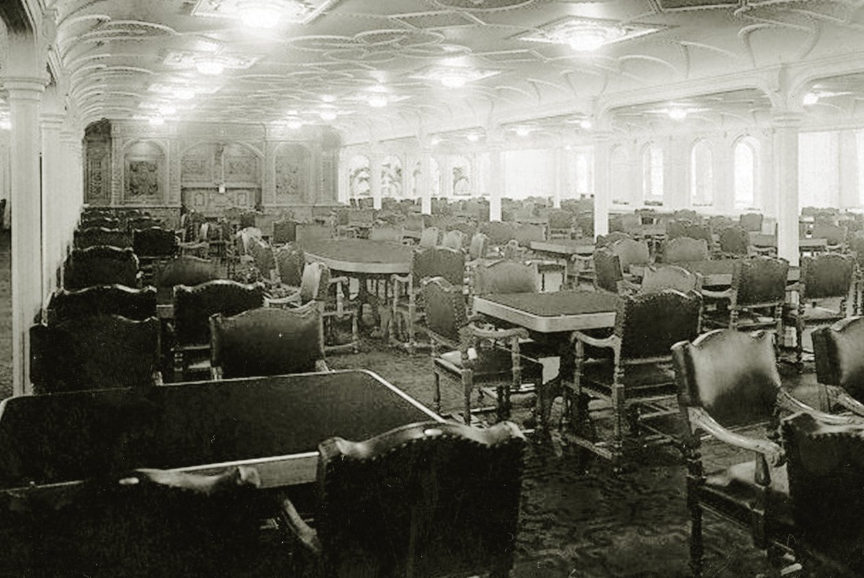 RMS Titanic: salon pierwszej klasy na pokładzie D, 1912 autorstwa English Photographer