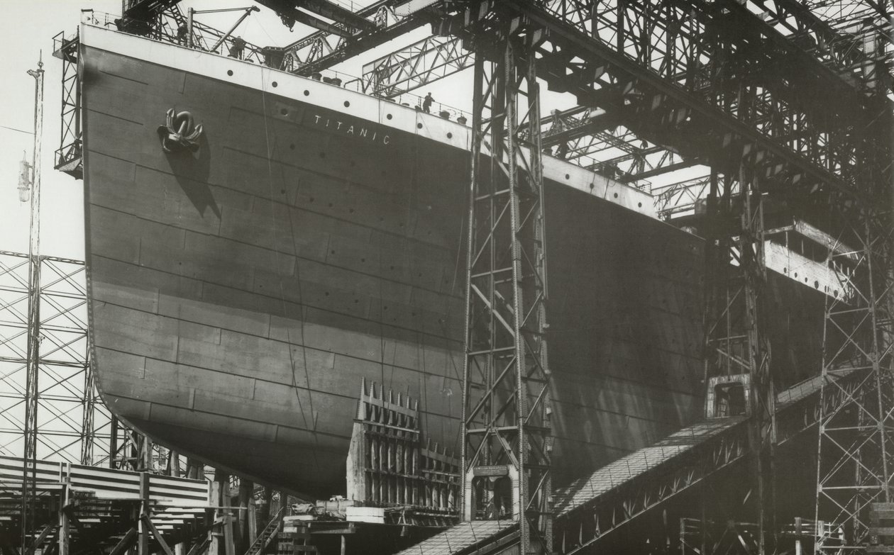 RMS Titanic zbliża się do startu, 05 stycznia 1911 r autorstwa English Photographer
