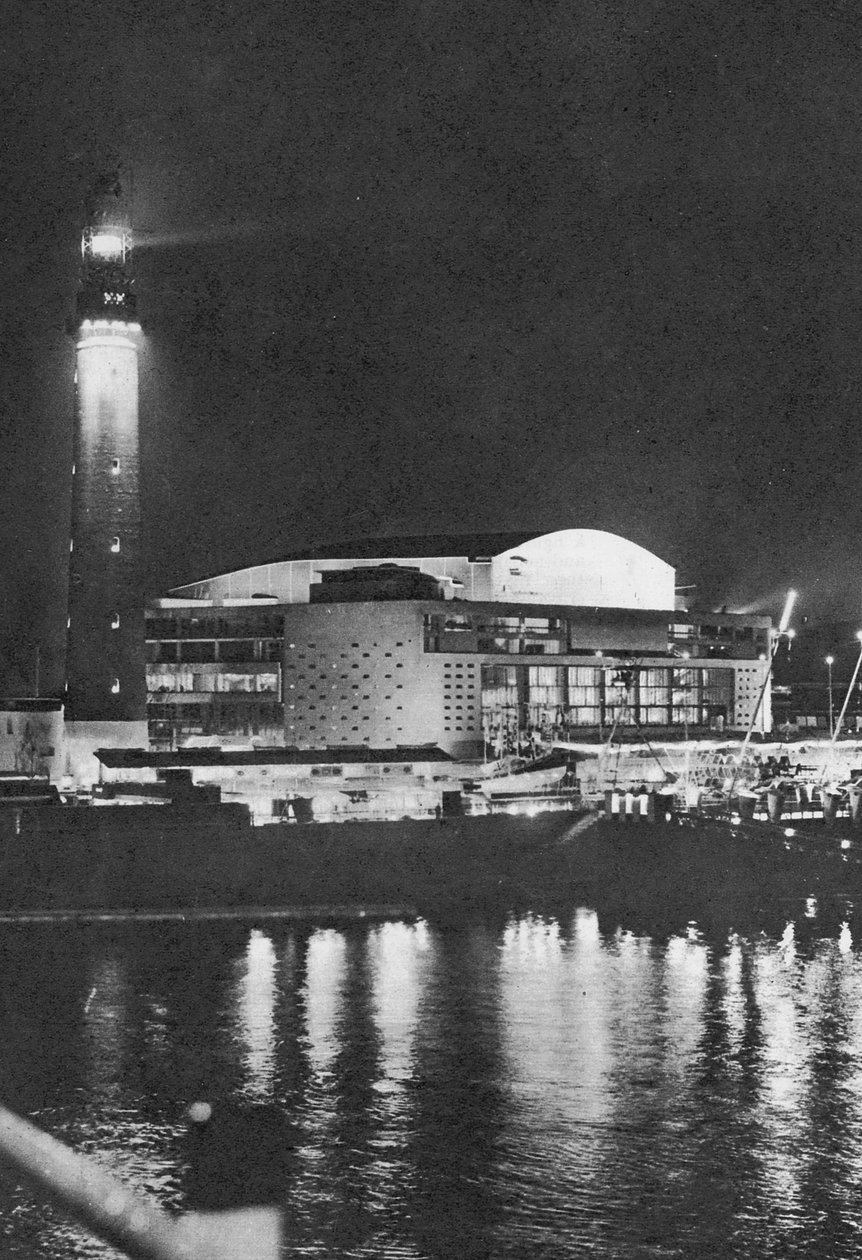 Southbank nocą, 1951 autorstwa English Photographer