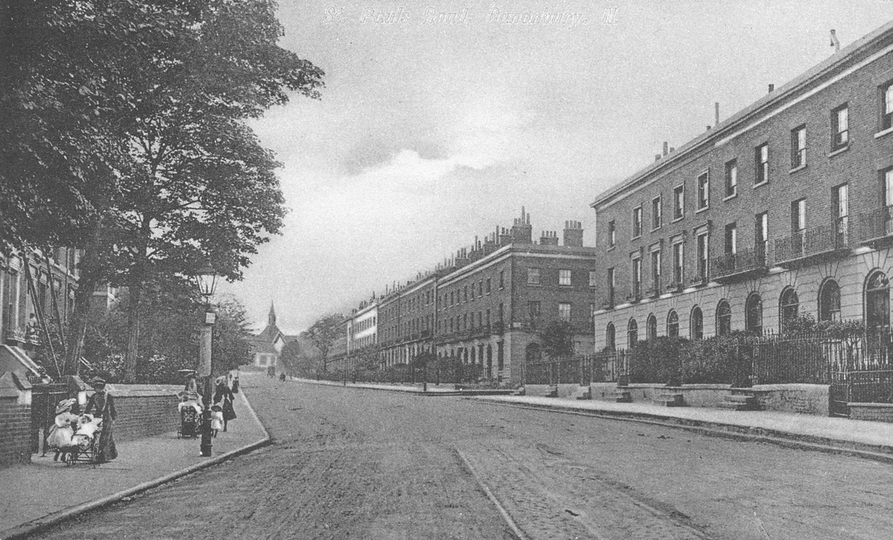 St. Pauls Road, Canonbury, Islington, ok. 1905 autorstwa English Photographer
