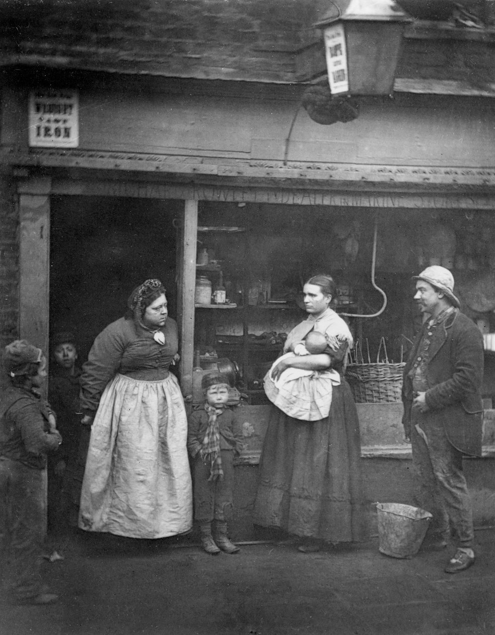Scena uliczna w wiktoriańskim Londynie autorstwa English Photographer
