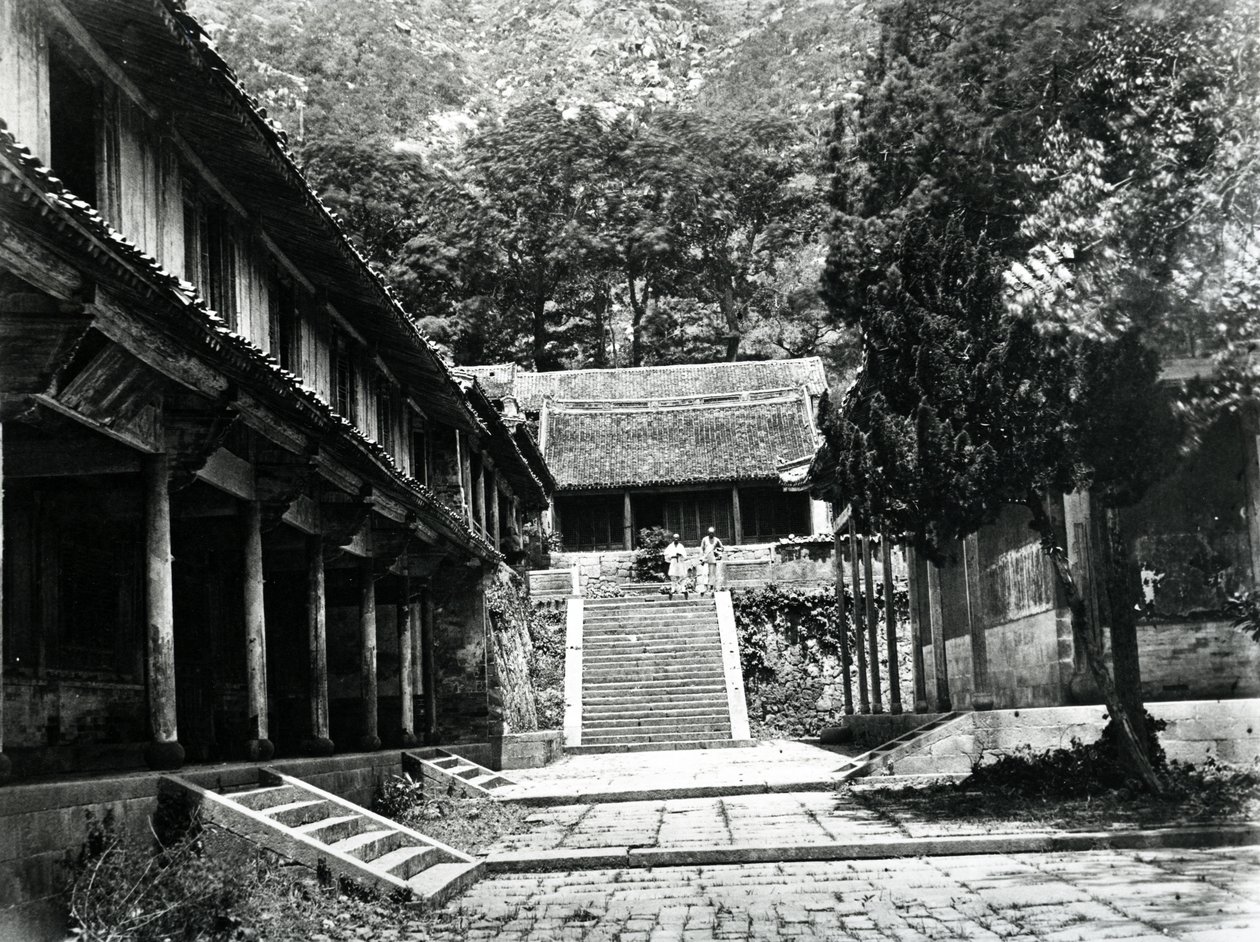 Świątynia Foo-Too, Chusan, ok. 1870 r. autorstwa English Photographer