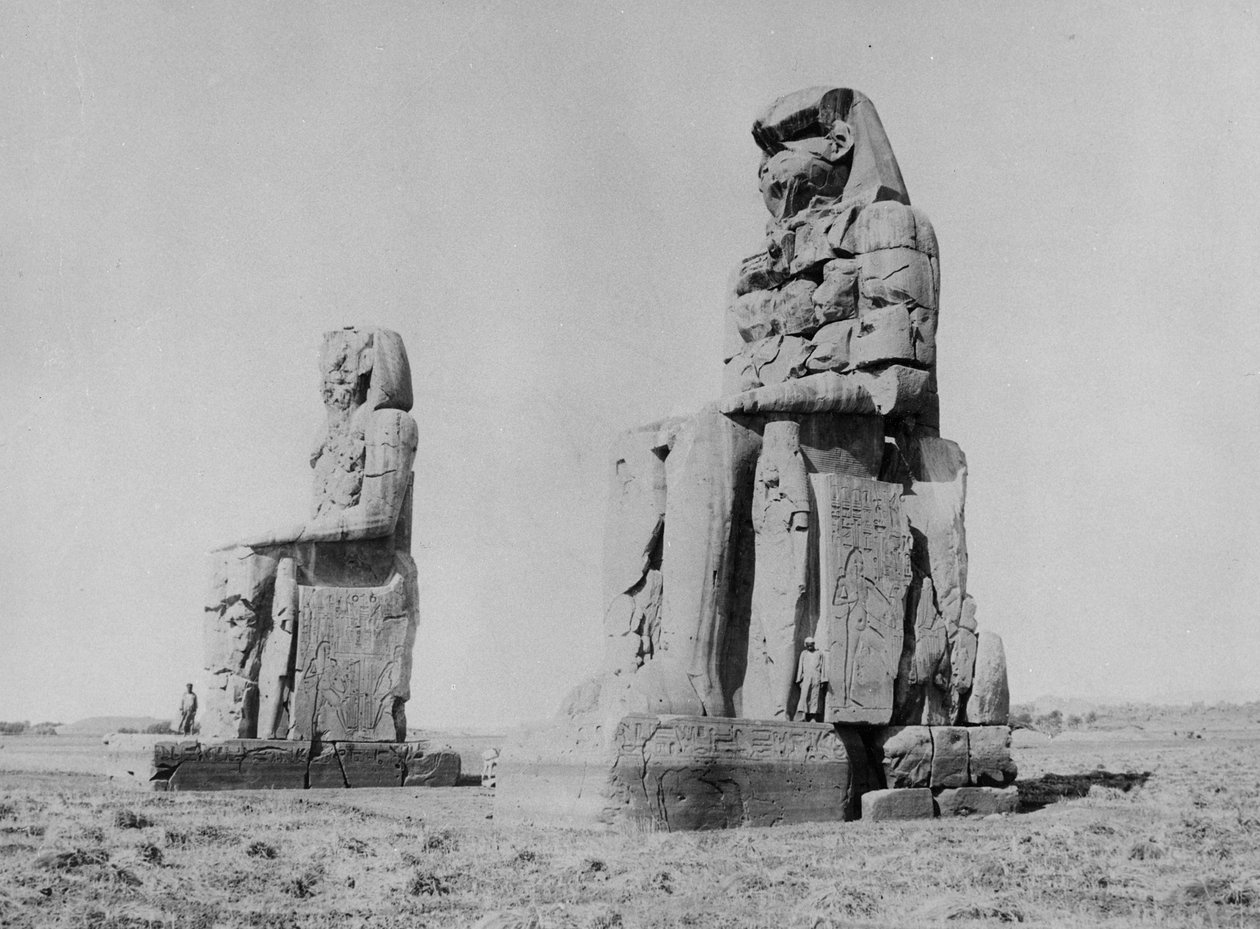 Kolosy Amenofisa III i Kolos Memnona autorstwa English Photographer