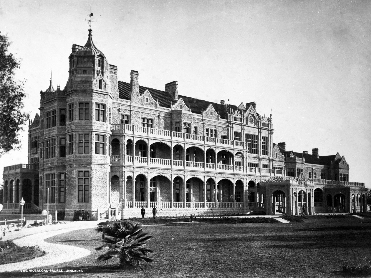Pałac wicekróla, Simla, ok. 1890 r. autorstwa English Photographer