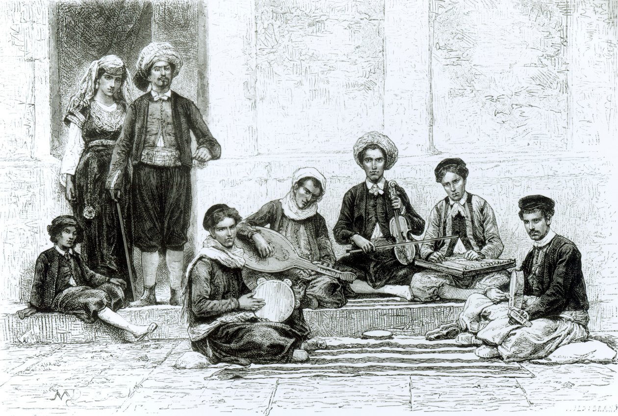 Koncert żydowski, Tlemcen autorstwa English School