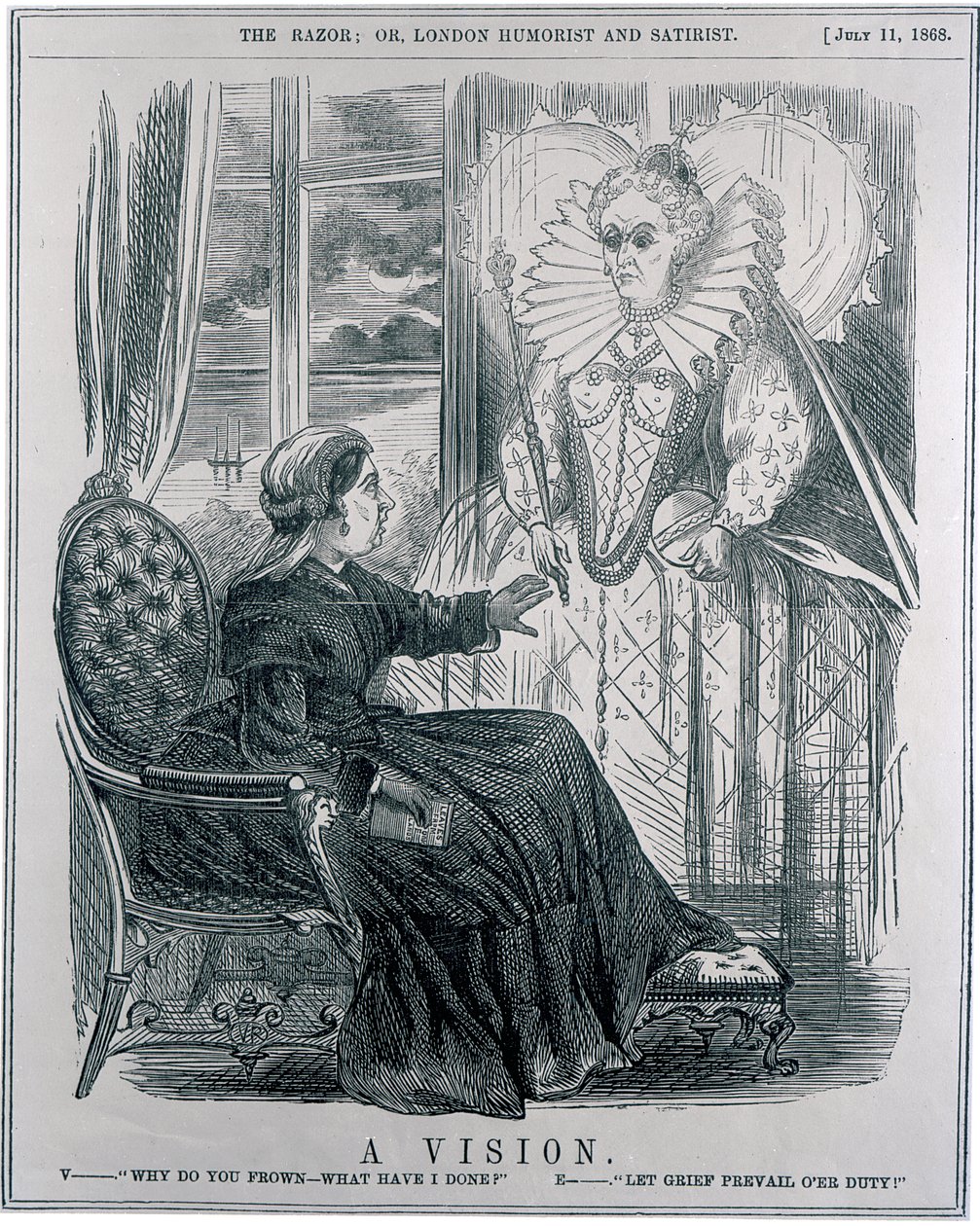 Wizja, 1868 autorstwa English School