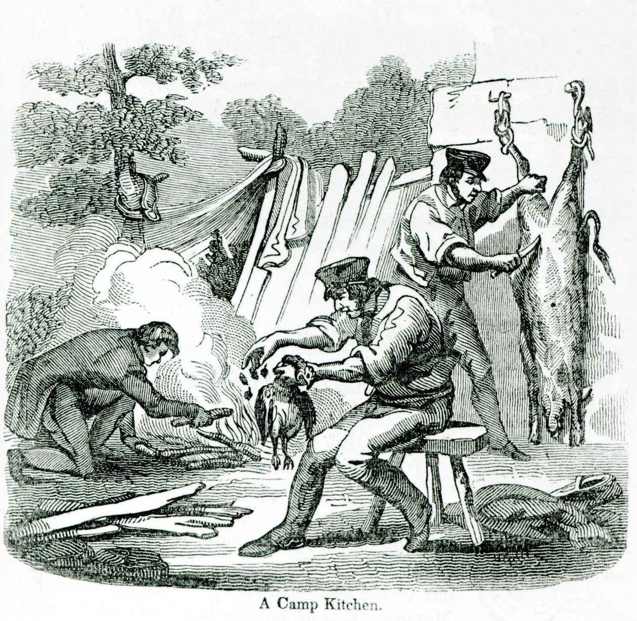 Kuchnia obozowa, 1856 autorstwa English School