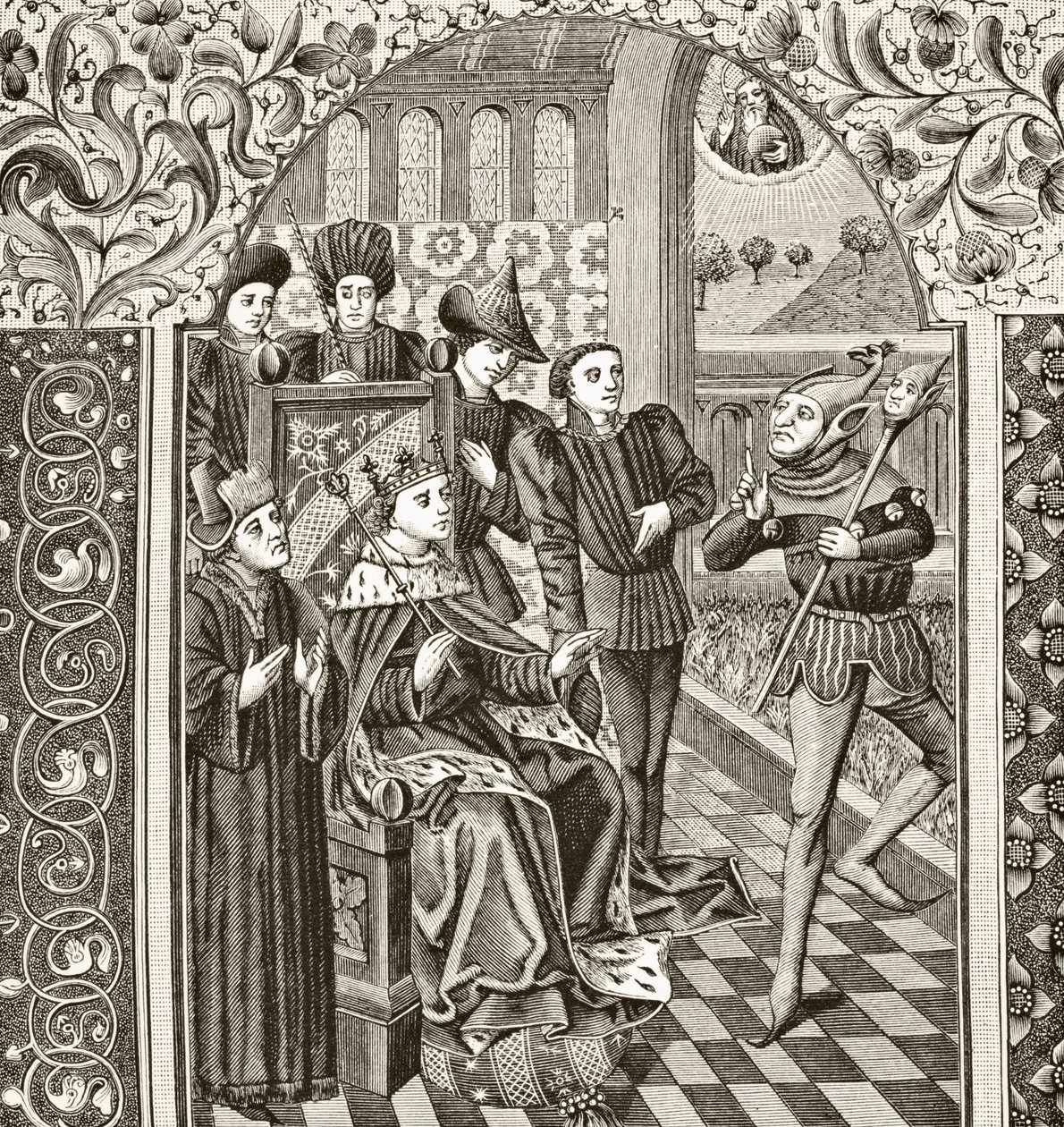 Nadworny błazen, 1878 autorstwa English School