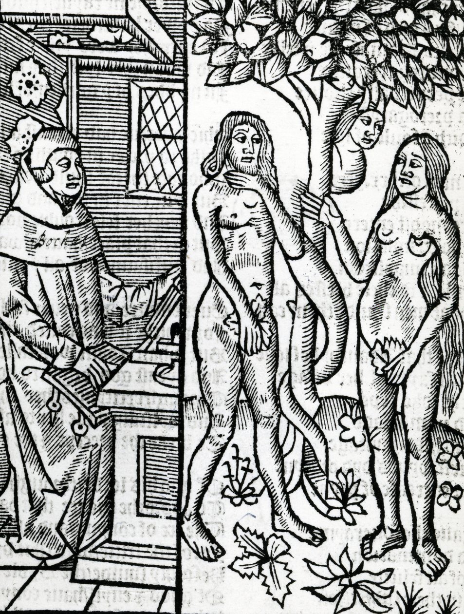 Adam i Ewa, ilustracja z przekładu Johna Lydgate