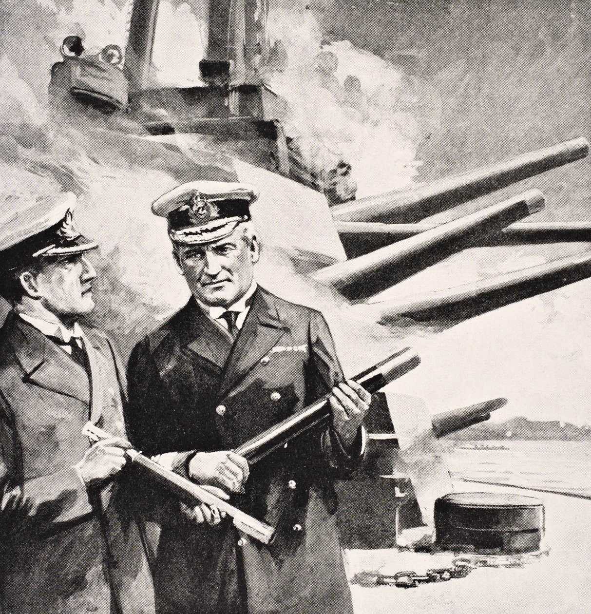 Admirał floty Sir John Michael de Robeck z „The War Illustrated Album deLuxe”, wydanego w Londynie, 1916 autorstwa English School